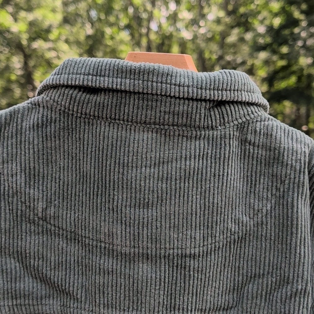 Oversized Olive Green Corduroy Shacket - Women's XS - Picture 4 of 7